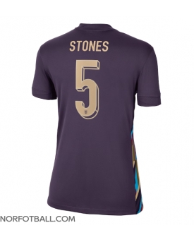 Billige Fotballdrakt England John Stones #5 Replika Bortedrakt Dame EM 2024 Kortermet